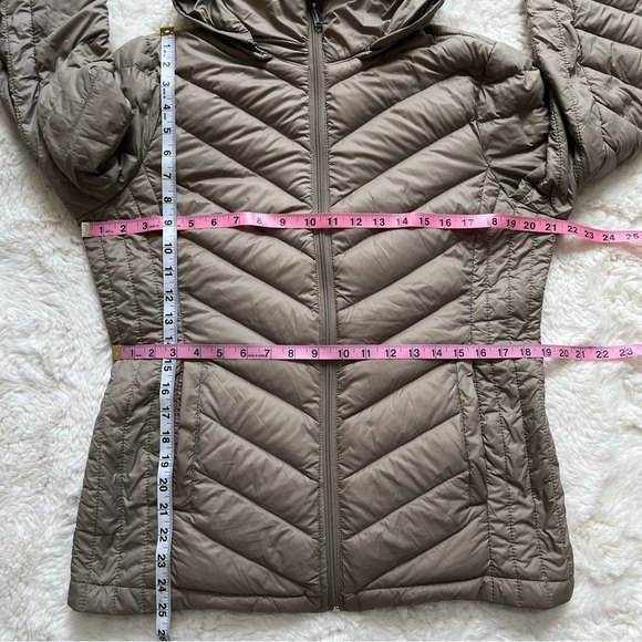 London Fog Packable Down Coat Tan Size Medium - Picture 10 of 12